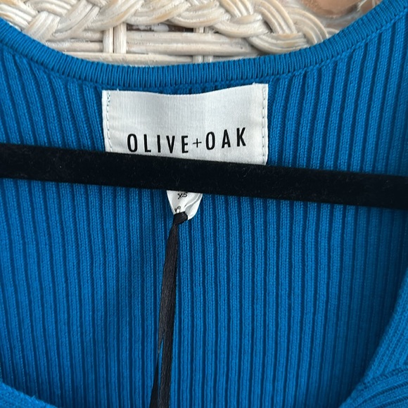 NWT olive and Oak ribbed bodycon dress. XS - Picture 2 of 4